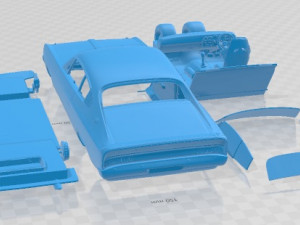 Chrysler Valiant Charger 1972 Printable Car 3D-Druckmodell