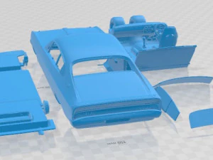 Chrysler Valiant Charger 1972 Printable Car 3D Print Model