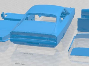Chrysler Valiant Charger 1972 Printable Car 3D Print Model