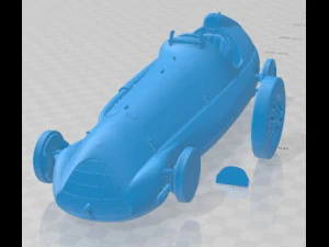 अल्फ़ा रोमियो 158 अल्फ़ेटा 1950 प्रिंट करने योग्य कार 3D प्रिंट मॉडल