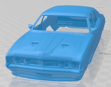 Falcon XA GT 1972 Printable Body Car Model do druku 3D .c4d .max .obj .3ds .fbx .stl .blend 