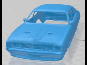 Falcon XA GT 1972 Printable Body Car 3D Print Model