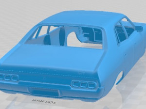 Falcon XA GT 1972 Printable Body Car Model do druku 3D