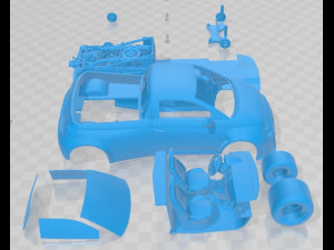 Fiat 500 Abarth Pick Up Printable Car Modello di stampa 3D