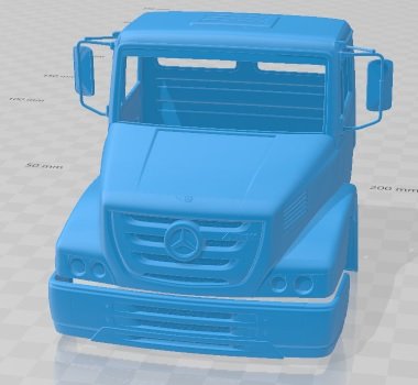 Mercedes Benz Atron 2011 Printable Cabin Truck Modèles 3D en vedette .c4d .max .obj .3ds .fbx .stl .blend 