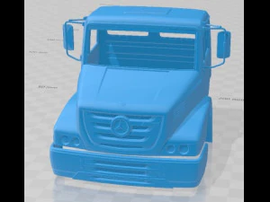 Mercedes Benz Atron 2011 Printable Cabin Truck 3D Print Model