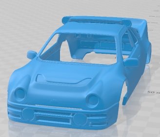 RS200 EVO 1986 Printable Body Car Modèles 3D en vedette .c4d .max .obj .3ds .fbx .stl .blend 