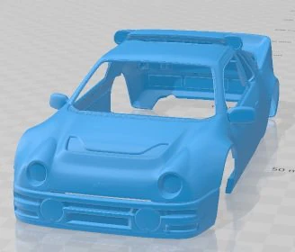 RS200 EVO 1986 Printable Body Car 3D Print Model .c4d .max .obj .3ds .fbx .stl .blend 