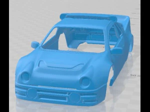 RS200 EVO 1986 Printable Body Car 3D Print Model
