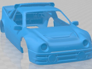 RS200 EVO 1986 Printable Body Car Modèles 3D en vedette