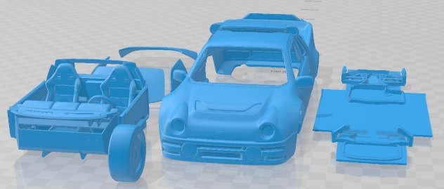 RS200 EVO 1986 Printable Car 3D प्रिंट मॉडल .c4d .max .obj .3ds .fbx .stl .blend 