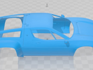 Maserati Bora Competizione 1973 Printable Body Car 3D Baskı Modeli