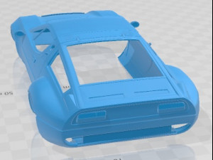 Maserati Bora Competizione 1973 Printable Body Car 3D Baskı Modeli