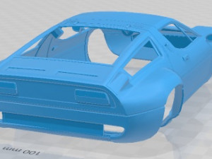 Maserati Bora Competizione 1973 Printable Body Car 3D Baskı Modeli