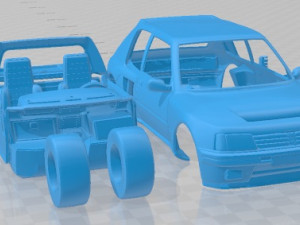 Peugeot 205 T16 Printable Car 3D Baskı Modeli