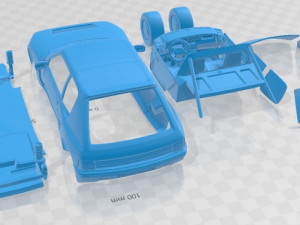 Peugeot 205 T16 Printable Car 3D Baskı Modeli