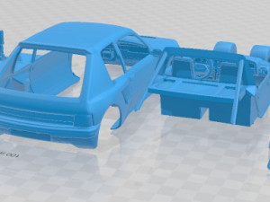 Peugeot 205 T16 Printable Car 3D Baskı Modeli