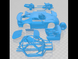 Toyota Supra JZA80 GT500 2005 Printable Car 3D प्रिंट मॉडल