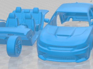 Dodge Charger SRT Hellcat Widebody 2020 Printable Car Modelo de impresión 3D