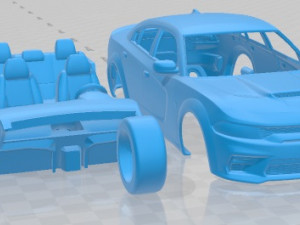 Dodge Charger SRT Hellcat Widebody 2020 Printable Car 3D 프린트 모델