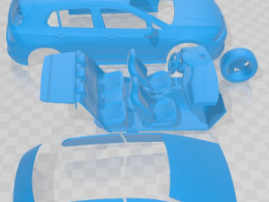 Volkswagen Golf Gti 5 Doors 2020 Printable Car 3D Print Model
