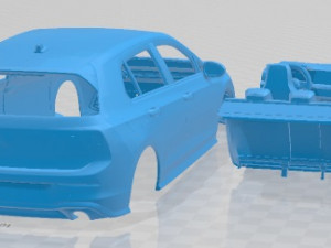 Volkswagen Golf Gti 5 Doors 2020 Printable Car 3D Print Model