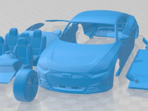 Audi e Tron GT Quattro 2022 afdrukbare auto 3D printmodel