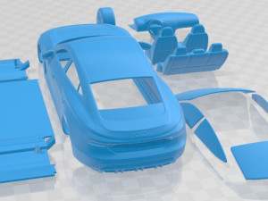 Audi e Tron GT Quattro 2022 Printable Car 3D Baskı Modeli
