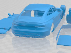 Audi e Tron GT Quattro 2022 Printable Car 3D Baskı Modeli