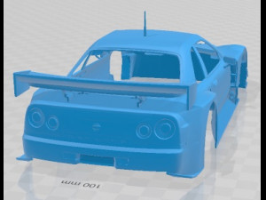 Nissan 180SX RPS13 GP Sports S1 Printable Body Car 3D-Druckmodell