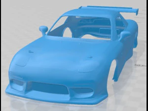 马自达 RX-7 Time Attack 规格可打印车身车 3D 打印模型