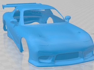 Mazda RX-7 Time Attack Spec Printable Body Car 3D प्रिंट मॉडल