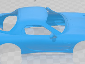 Mazda RX-7 Time Attack Spec Printable Body Car 3D प्रिंट मॉडल