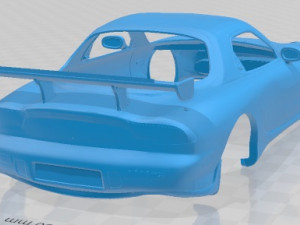 Mazda RX-7 Time Attack Spec Printable Body Car 3D प्रिंट मॉडल