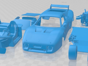 Ferrari 512 BB LM 1978 Printable Car 3D Baskı Modeli