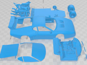 Ferrari 512 BB LM 1978 Printable Car 3D Print Model
