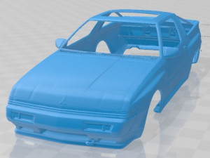Mitsubishi Starion Race Printable Body Car 3D 프린트 모델