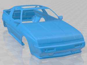 Mitsubishi Starion Race Printable Body Car Modèles 3D en vedette