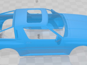 Mitsubishi Starion Race Printable Body Car Modèles 3D en vedette