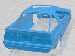 Mitsubishi Starion Race Printable Body Car Modèles 3D en vedette