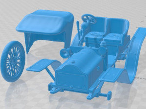 New Axa 1898 Printable Car 3Dプリントモデル