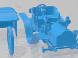 New Axa 1898 Printable Car 3D Print Model