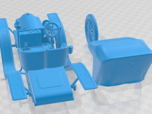 New Axa 1898 Printable Car 3D Print Model