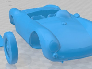 Porsche 550 1500 RS Spyder Printable Car Modello di stampa 3D