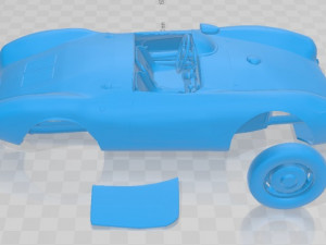 Porsche 550 1500 RS Spyder Printable Car Modello di stampa 3D