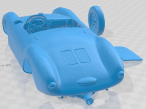 Porsche 550 1500 RS Spyder Printable Car Modello di stampa 3D