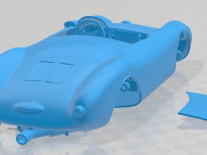 Porsche 550 1500 RS Spyder Printable Car Modello di stampa 3D