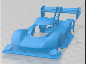 Volkswagen ID-R Printable Body Car Modelo de impresión 3D