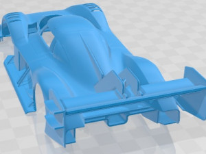 Volkswagen ID-R Printable Body Car Modelo de Impressão 3D