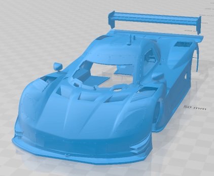 Coyote Corvette Daytona 2012 Printable Body Car 3D Baskı Modeli .c4d .max .obj .3ds .fbx .stl .blend 